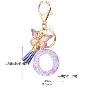 6 Büyük satış, baş harfleri olan bir anahtarlık - no. 1