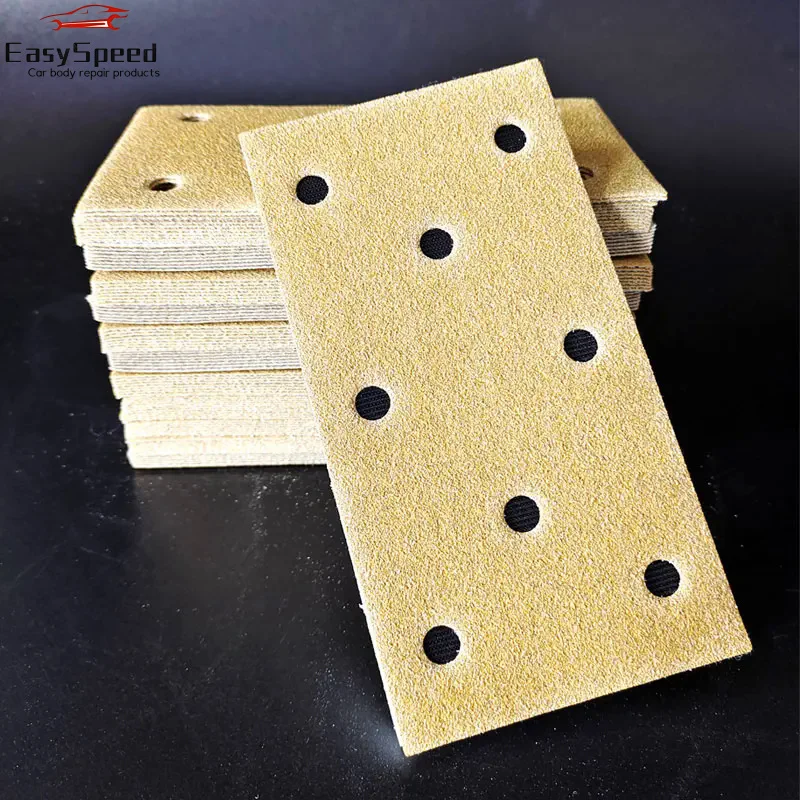 Rectangular Sandpaper 95/180mm Self-adhesive Flocking Pneumatic Dry Grinder For Polishing Putty