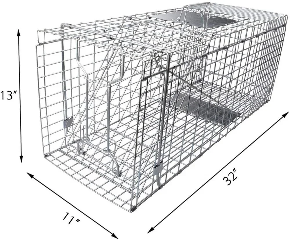 Hot Sale Live Cat Rabbit Cage Traps Cage for Squirrels Foxes Raccoons Pigs Dogs