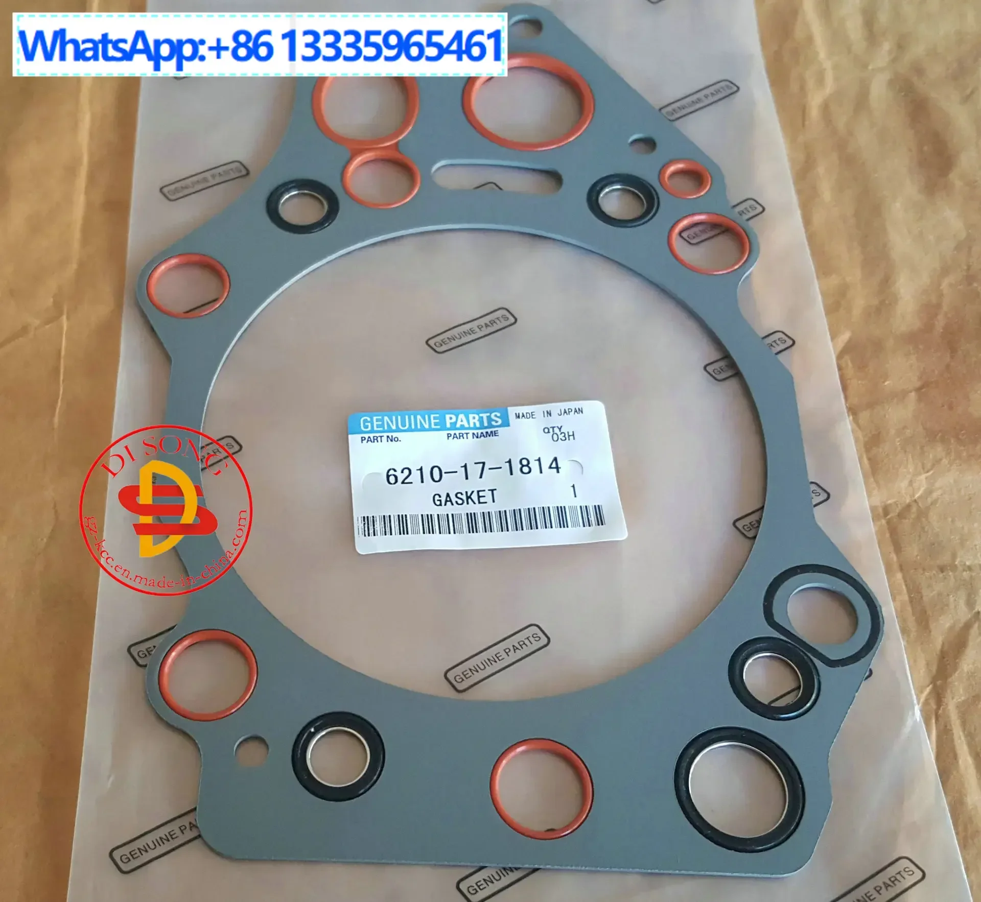 

4PCS 6210-17-1814 cylinder gasket 6150-17-1813 cylinder gasket 6151-12-1810 cylinder gasket