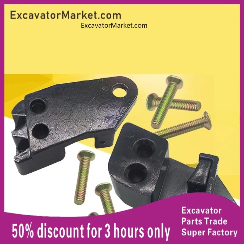 For CATERPILLAR CAT 70B 120B 200B Excavator Cab door lock Door lock bumper lock block Excavator accessories For excavator