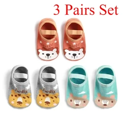 3/1 Pairs Kids Socks Sweet * Baby Toddler Non-skid Socks Little Girls Cute Cartoon Floor Socks