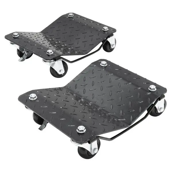 

VEVOR Wheel Dolly, 3000 lbs/1360 kg Car Dollies, Wheel Dolly Car Tire Stake Set of 2 Piece, Heavy-duty Car Tire Dolly Moving Car