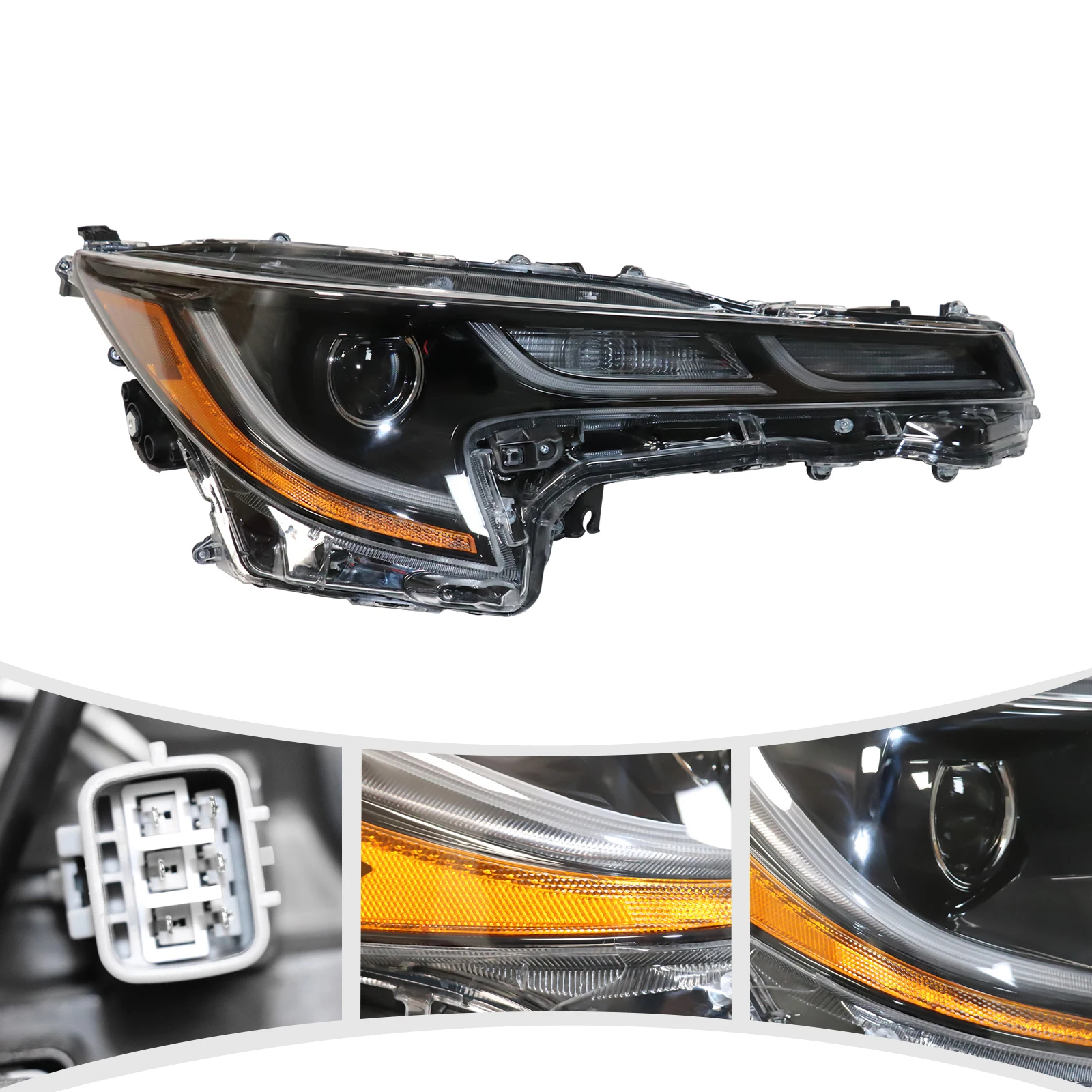 [Left Side OR Right Side] LED Headlights Set For 2020 2021 Toyota Corolla SE XLE Headlamps