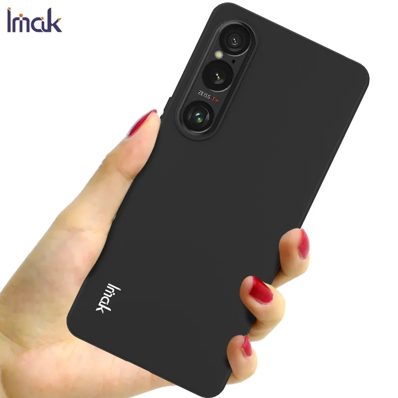 حافظة سيليكون لينة من Imak لسوني اكسبيريا 1 vi ، غطاء خلفي من البولي يورثين الحراري ، حقيبة ، واقي كابا