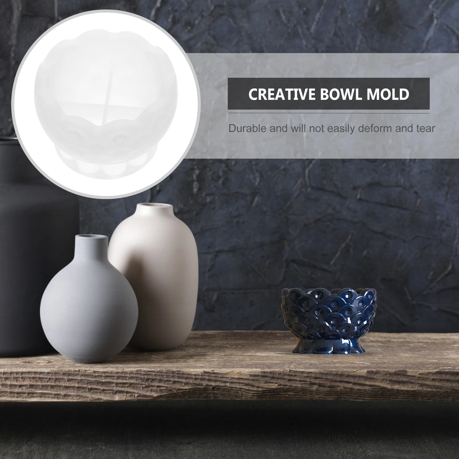 

Crystal Epoxy for DIY Bowl Craft Creative Bowl Mold Jewelry Making Relief Pattern Accessory Diy Accessory Creative
