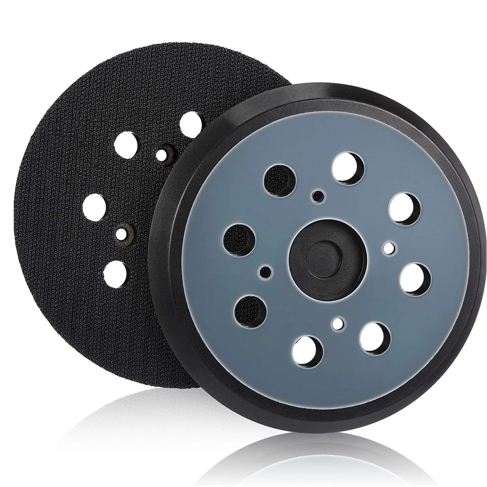 

5 дюймов/125 мм, 8 отверстий, 5 дюймов, универсальная шлифовальная подушечка на липучке для Ridgid, 5 дюймов, 4 отверстия для винтов, шлифовальная подушечка, орбитальные опорные пластины