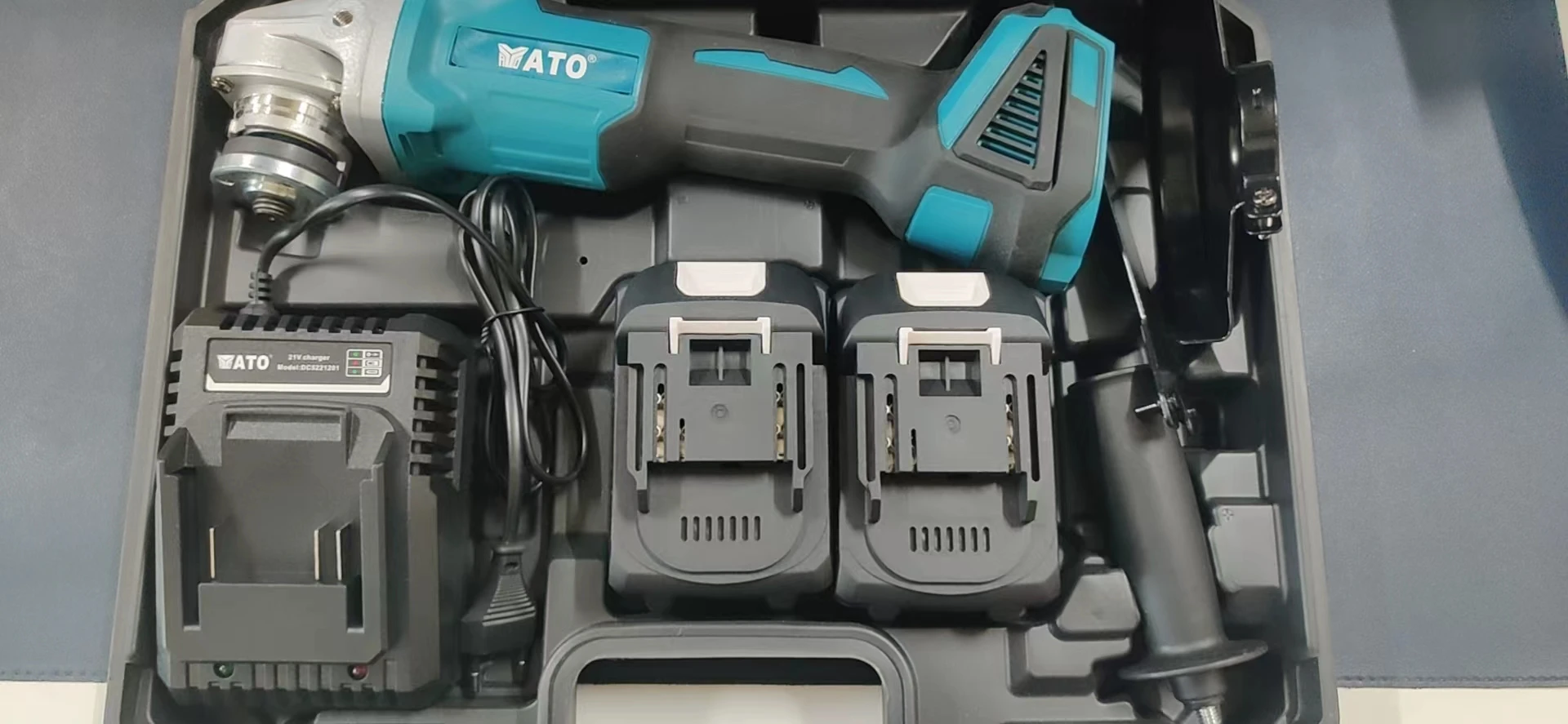 Imagem -06 - Ato-brushless Elétrica Grinding Machine Ferramenta para Carpintaria Cordless Angle Grinder Velocidade de Corte 18v Makita Battery 125 Milímetros