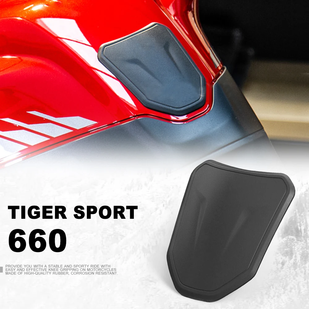

2021 2022 2023 Motorcycle Black Fuel Tank Pad Sticker Protection Accessories For TIGER SPORT 660 Tiger Sport 660 With Logo
