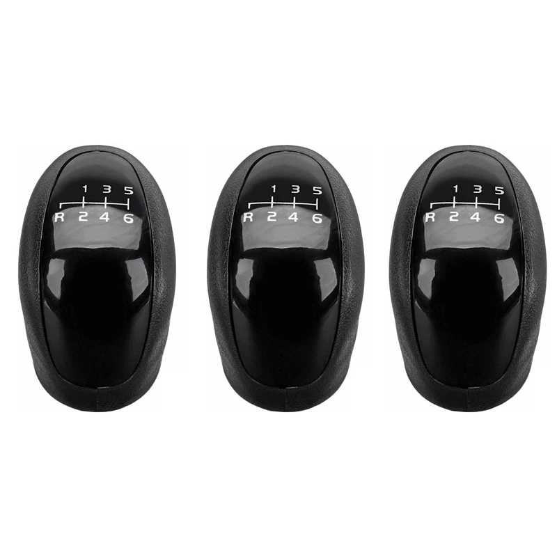 3X 6 Speed Black Manual Gear Shift Knob For Mercedes Benz Vito Viano W639 Sprinter II 906 / Crafter I 2E 2F