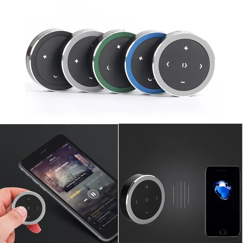 Wireless Bluetooth Media Button Mobile Phone Bluetooth Music Playback Remote Control To Start Siri for IOS/Android Phones