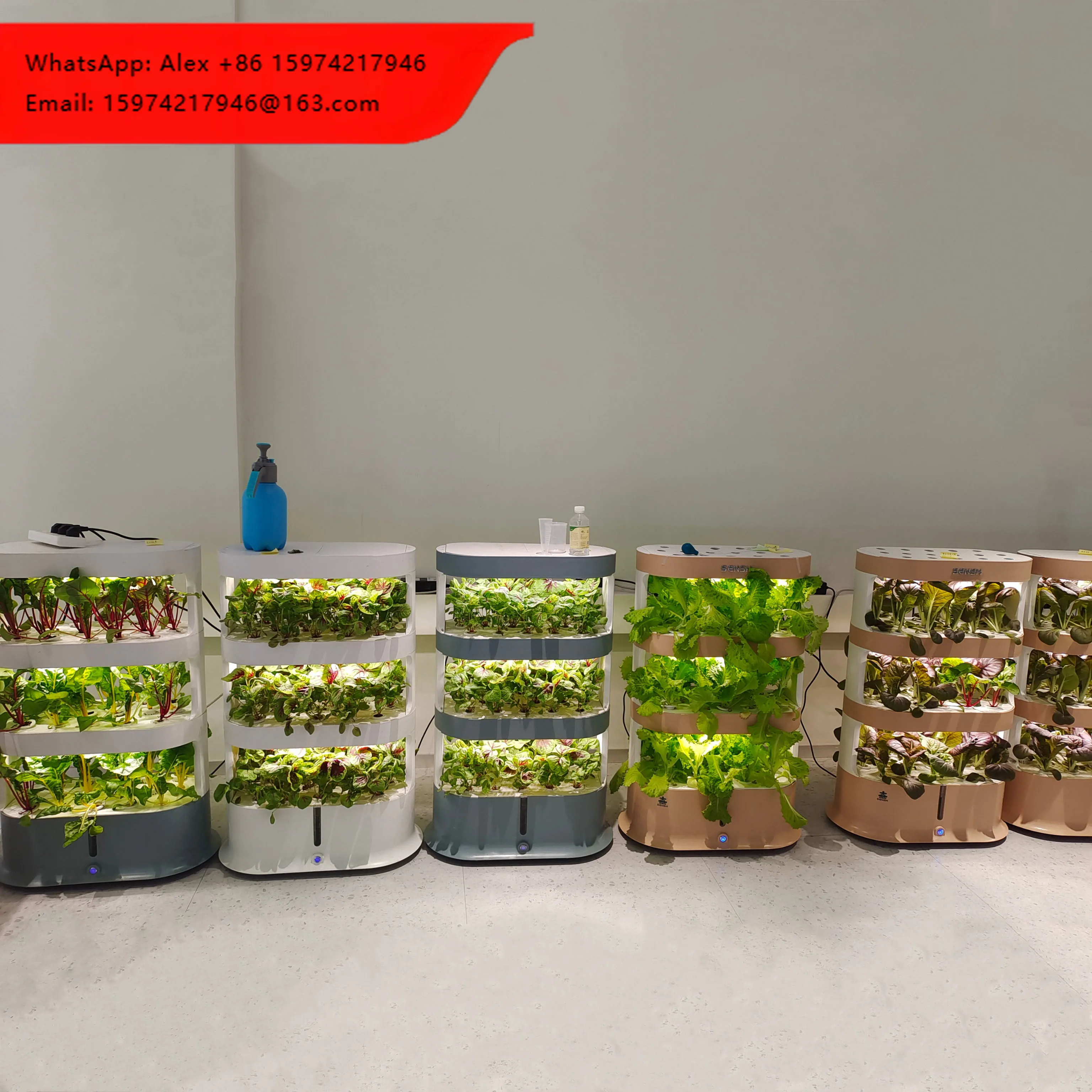 Indoor Vertical Hydroponic Cultivator Planting System Grow Cabinet