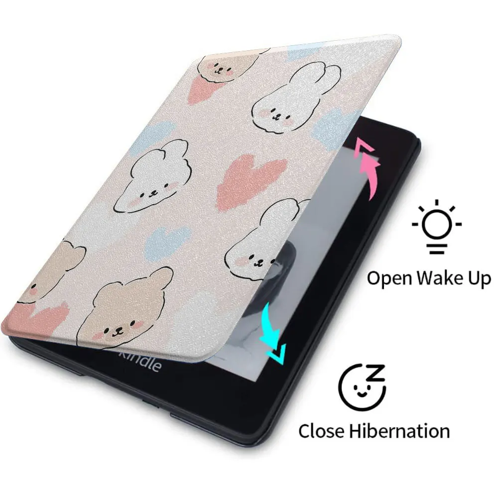 kindle case cute teddy bear pattern paperwhite4th 5th Silicone soft shell  funda 2021 11th  8th generation