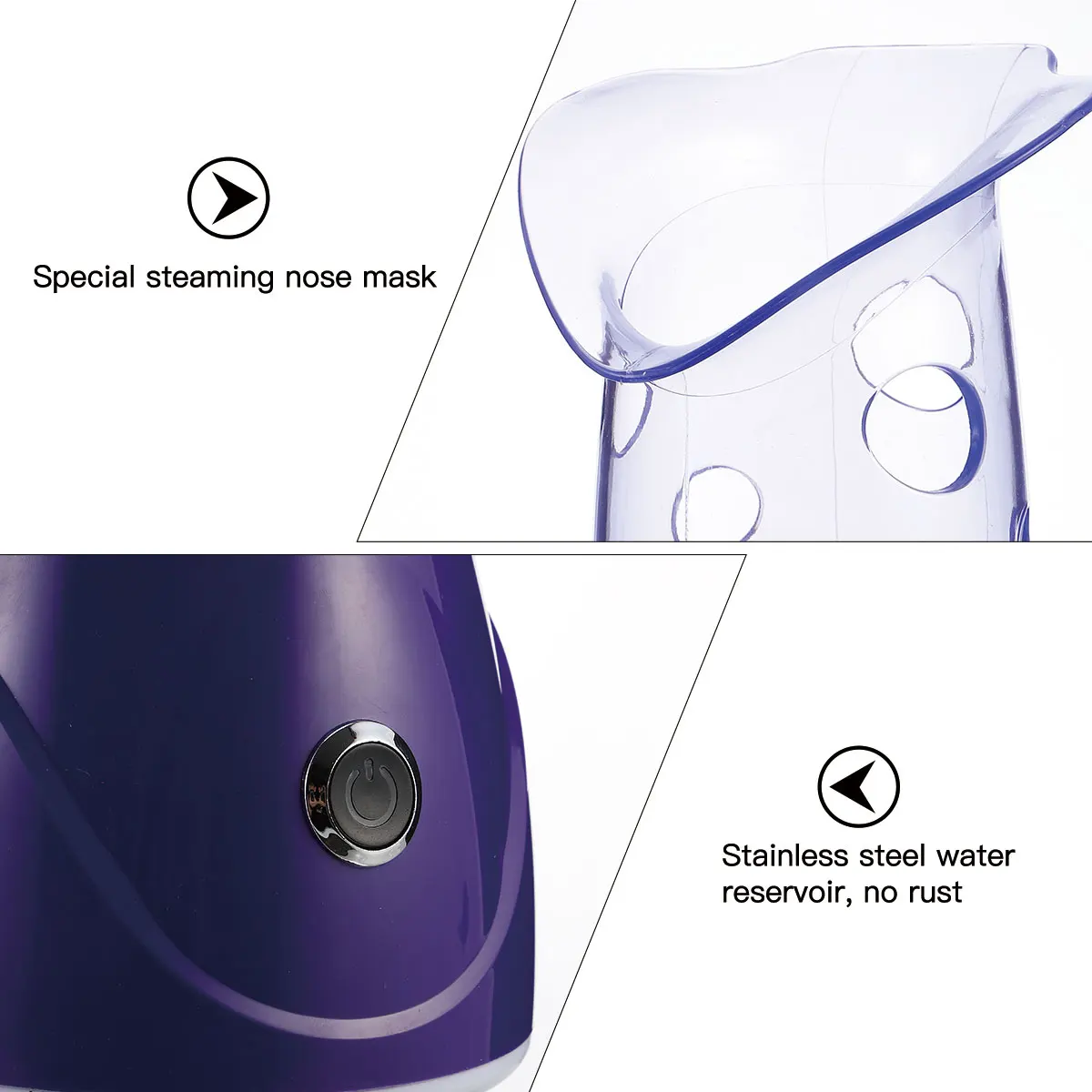 

Professional Facial Steamer Hot Mist Deep Cleansing Pores Oil Control Face Spa Tool Nano Face Humidifier Adjustable