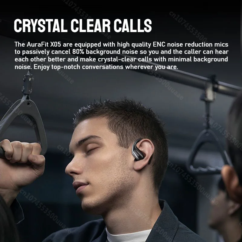 Monster AuraFit X05 داخل الأذن OWS سماعات بلوتوث توصيل الهواء سماعة رأس لاسلكية رياضية IPX7 مقاومة للماء بلوتوث الأذن هوك