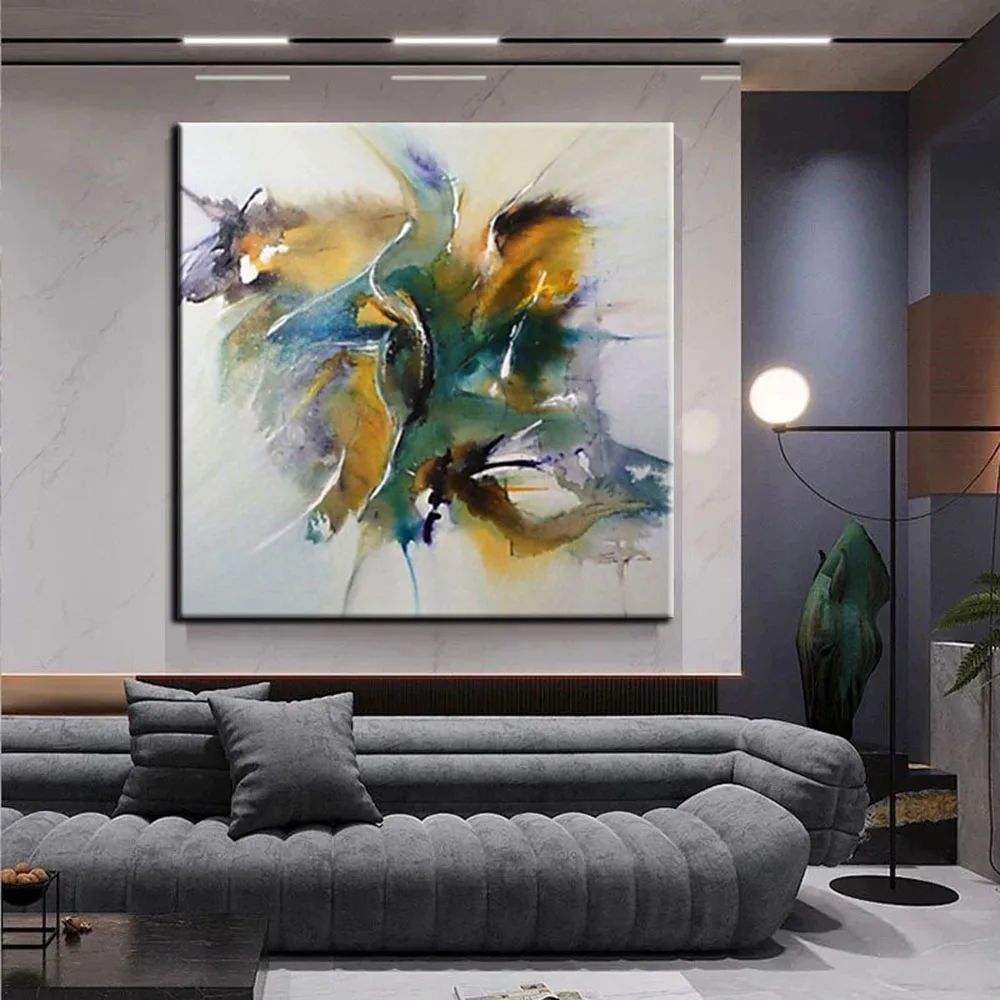 

Oil Painting Handmade Hand Painted Wall Art Mintura Modern Abstract Picture Home Living Room luxurious decorative painting