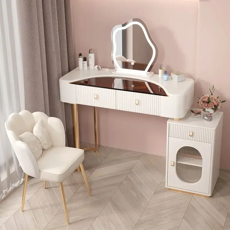 Luxury Cabine Lighting Dressers Small Modern Classic Dressing Table LED Mirror Bathroom Penteadeira Camarim Penteadeira Camarim