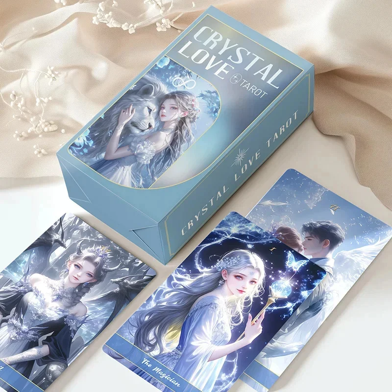 Genuine Professional New Divination Oracle Deck Crystal Love Tarot Cards 12x7 Spain Original Gift 78 Game Card