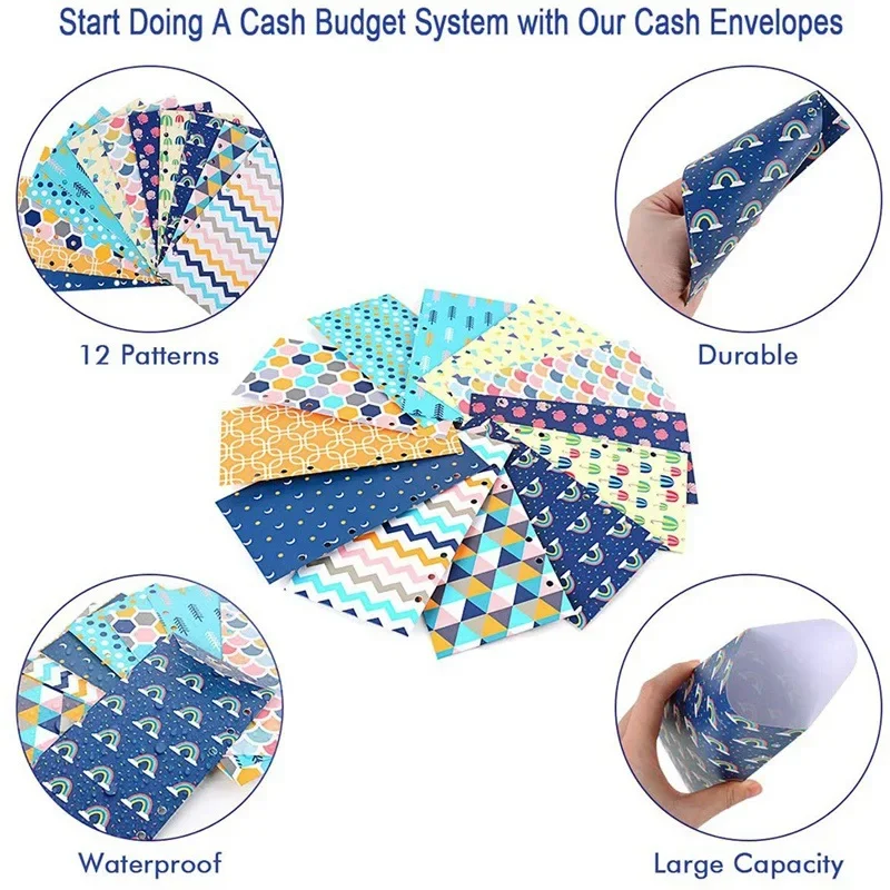 A6 Cash Budget Envelope Wallet System For Women12 Budget Sheets Envelopes Binder Note For Budgeting And Saving Money