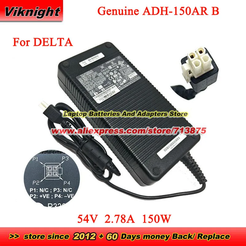 Genuine for Delta ADH-150AR B AC Adapter 54V 2.78A 150W P/N 341-101089-01 PWR-ADT-150W V01 for CISCO CBS350 Molex 4 Pins