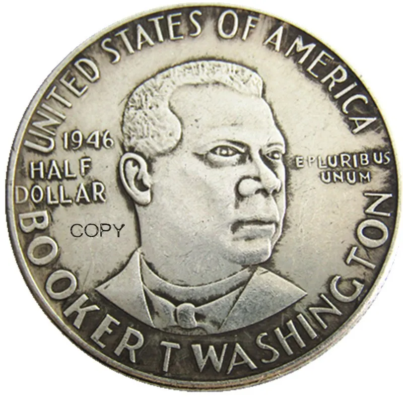 US 1946P/S/D Booker Half Dollar Silver Plated Copy Coin