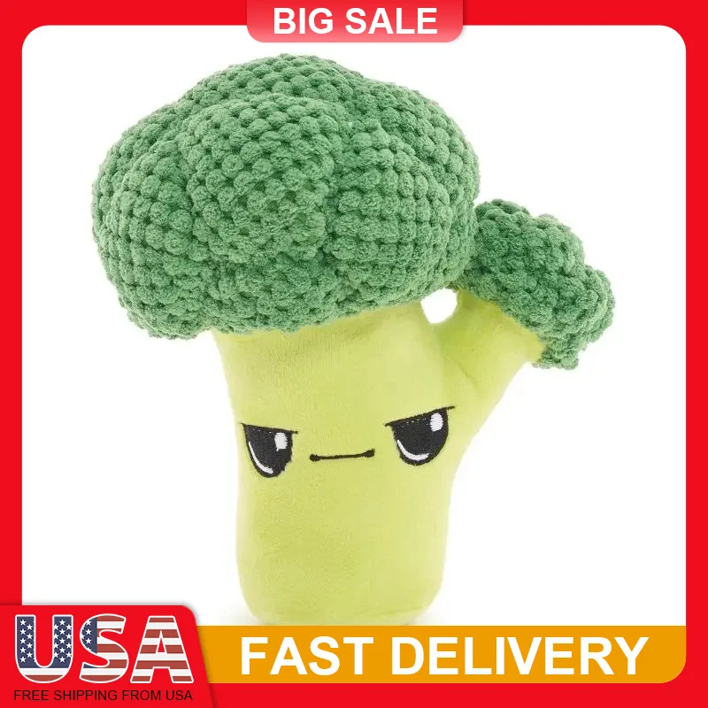 

Broccoli Dog Toy Punk Large Squeaker Fluff Pet Chew Play Toy Fun Durable Puppy Interactive Toy for Dogs Cute Plush Plaything