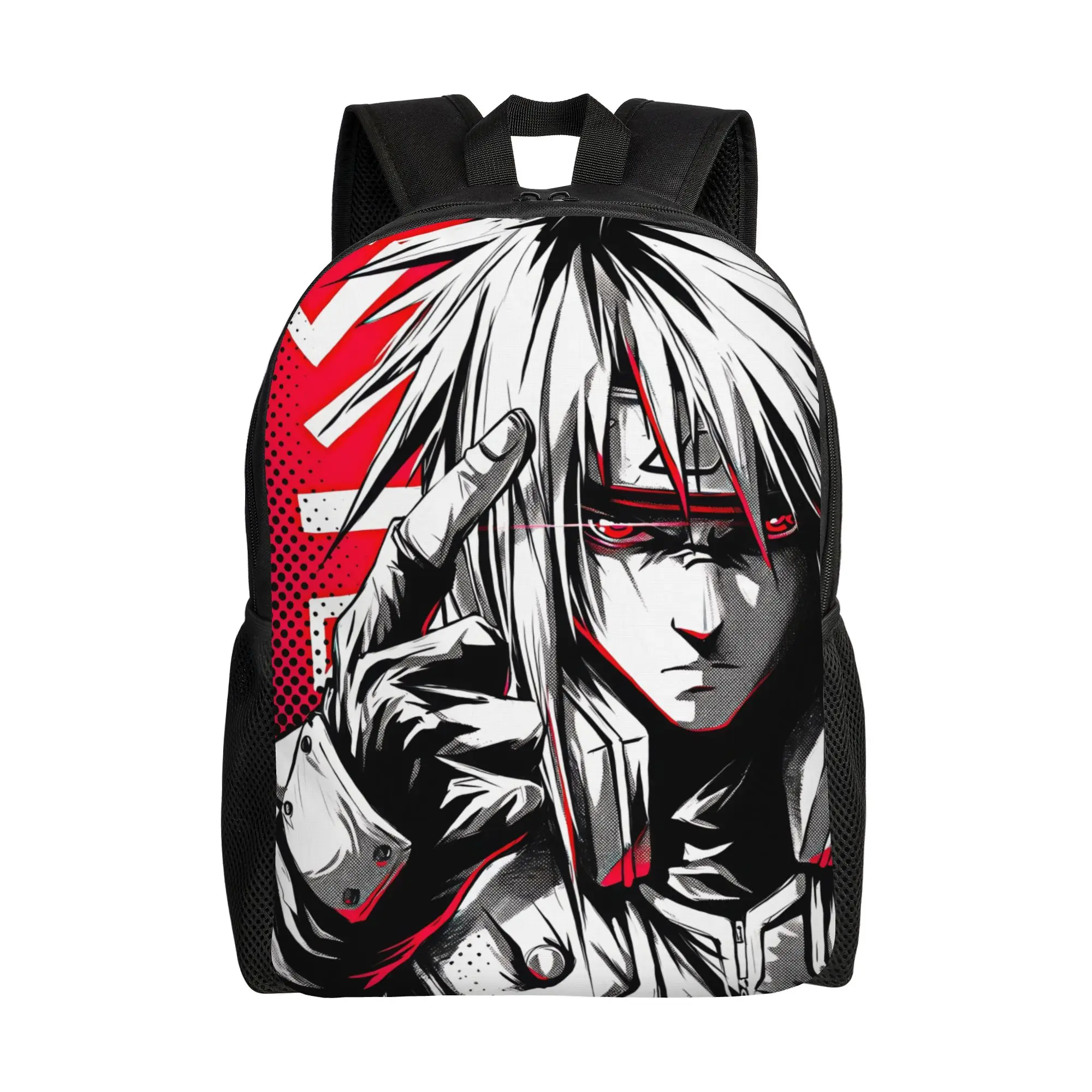 Mochilas de moda, mochila de anime Naruto, mochila tipo ita bag, mochila informal para senderismo, mochila retro lavable.