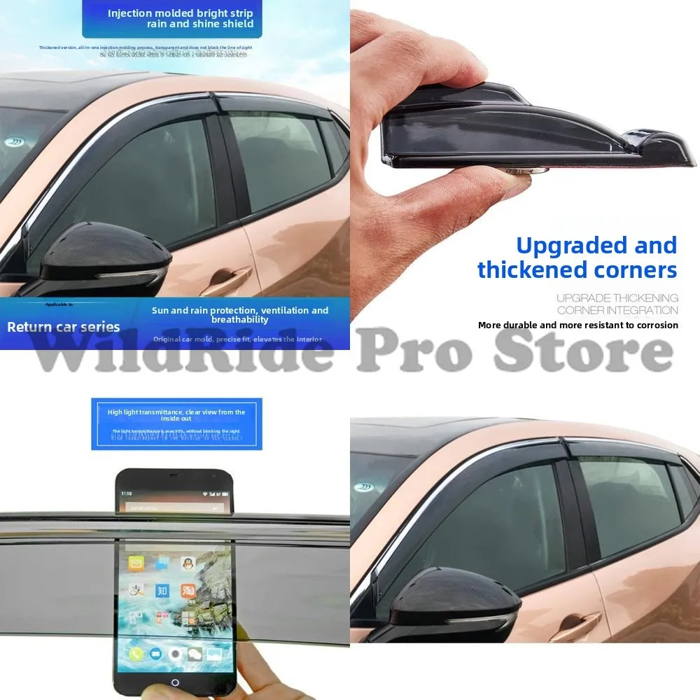 

1 комплект дефлекторов от дождя из нержавеющей стали, оконные козырьки для Acura MDX RDX CDX, аксессуары для модификации