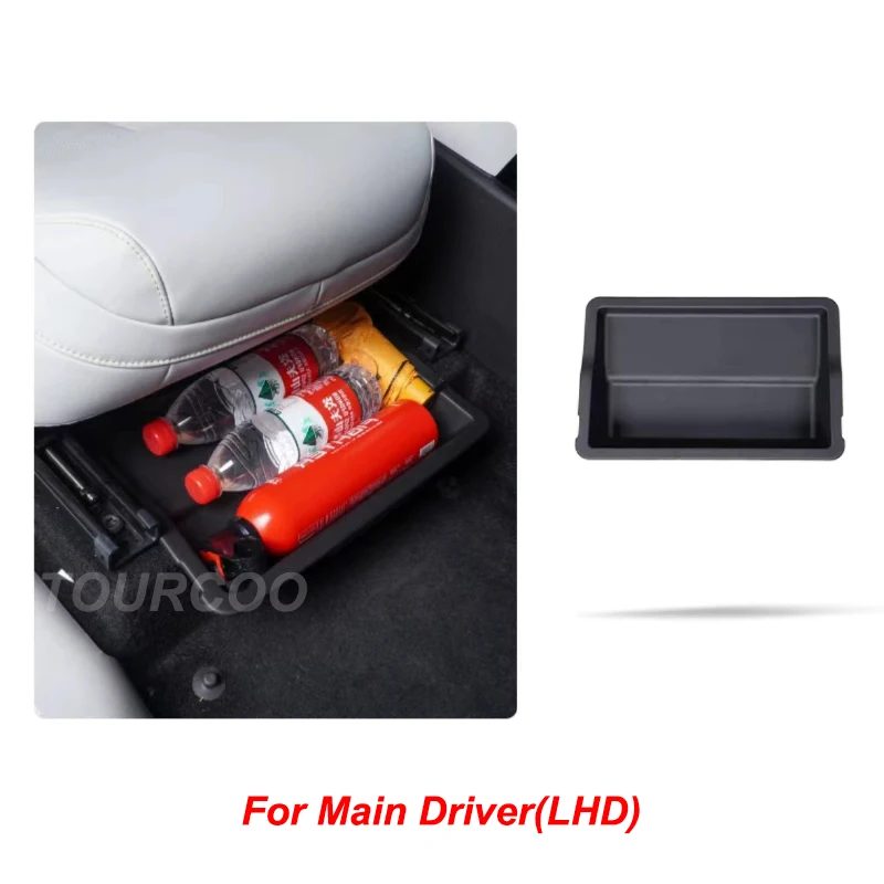 For Xpeng XiaoPeng G9 2022-2024 Storage Box under Main Driver Seat Interior Modified Accessories