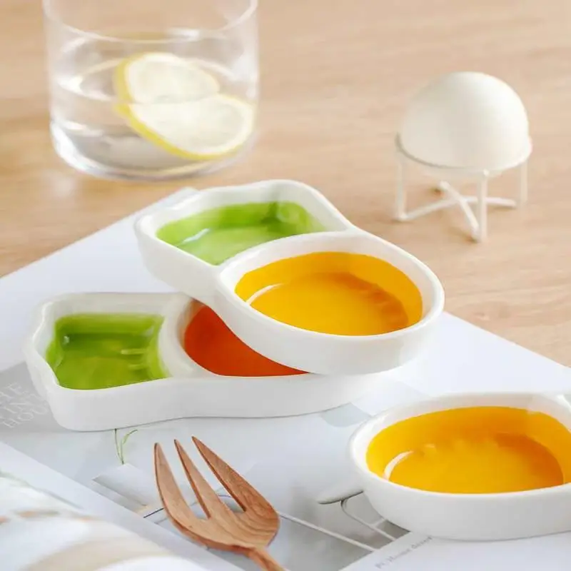 1 قطعة شكل الجزرة لطيف طبق سيراميك وجبات خفيفة منزلية أطباق الصلصات التوابل لوحة صغيرة الصحن أدوات المائدة أدوات المائدة في الهواء الطلق
