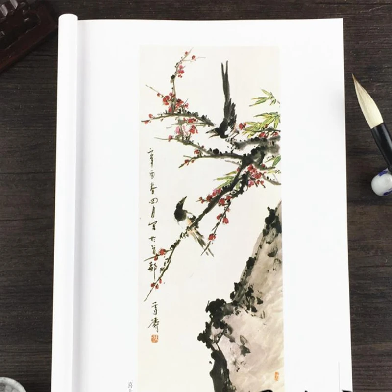 Imagem -05 - China Famous Ink Brush Painting Calligraphy Seal Xieyi Flower Bird Wang Xuetao Painting Book