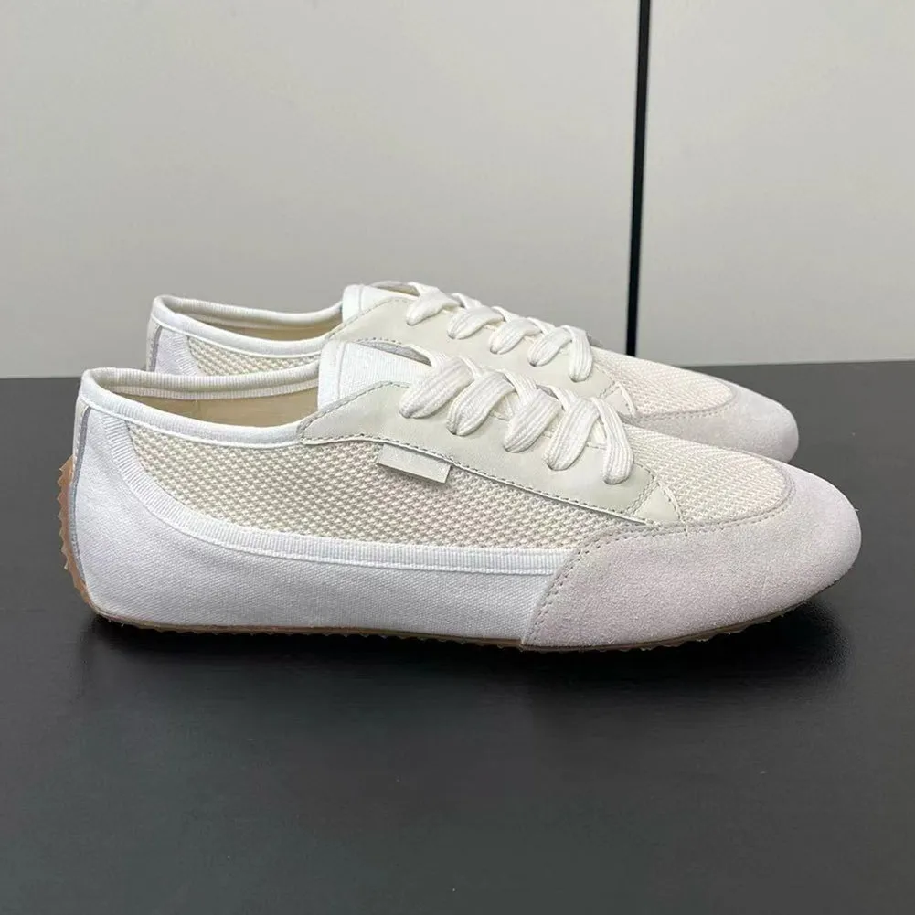 

Mesh Designer Brand Shoes Leather Flat Bottom Casual German Training Comfortable Versatile Breathable Forrest Sport White Shoes