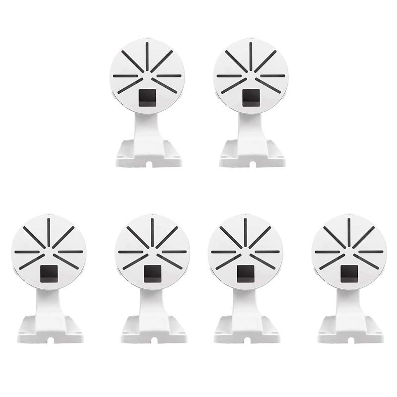 

6X Security Camera Mount Bracket,ABS Indoor Outdoor Wall Mount L-Type Bracket For CCTV Security Dome IP Camera Mounting