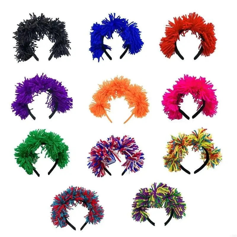 Tiệc họp mặt Mũ Puff Pompoms Băng đô Ngày 4 tháng 7 Lễ hội âm nhạc Hairhoop Bữa tiệc yêu nước Hairhoop Mọi lứa tuổi