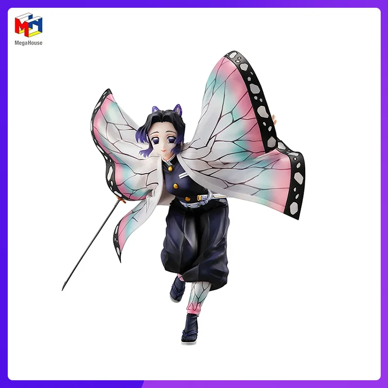 

In Stock Megahouse Kimetsu No Yaiba SHINOBU KOCHO New Original Anime Figure Model Toys For Boy Action Figure Collection Doll PVC