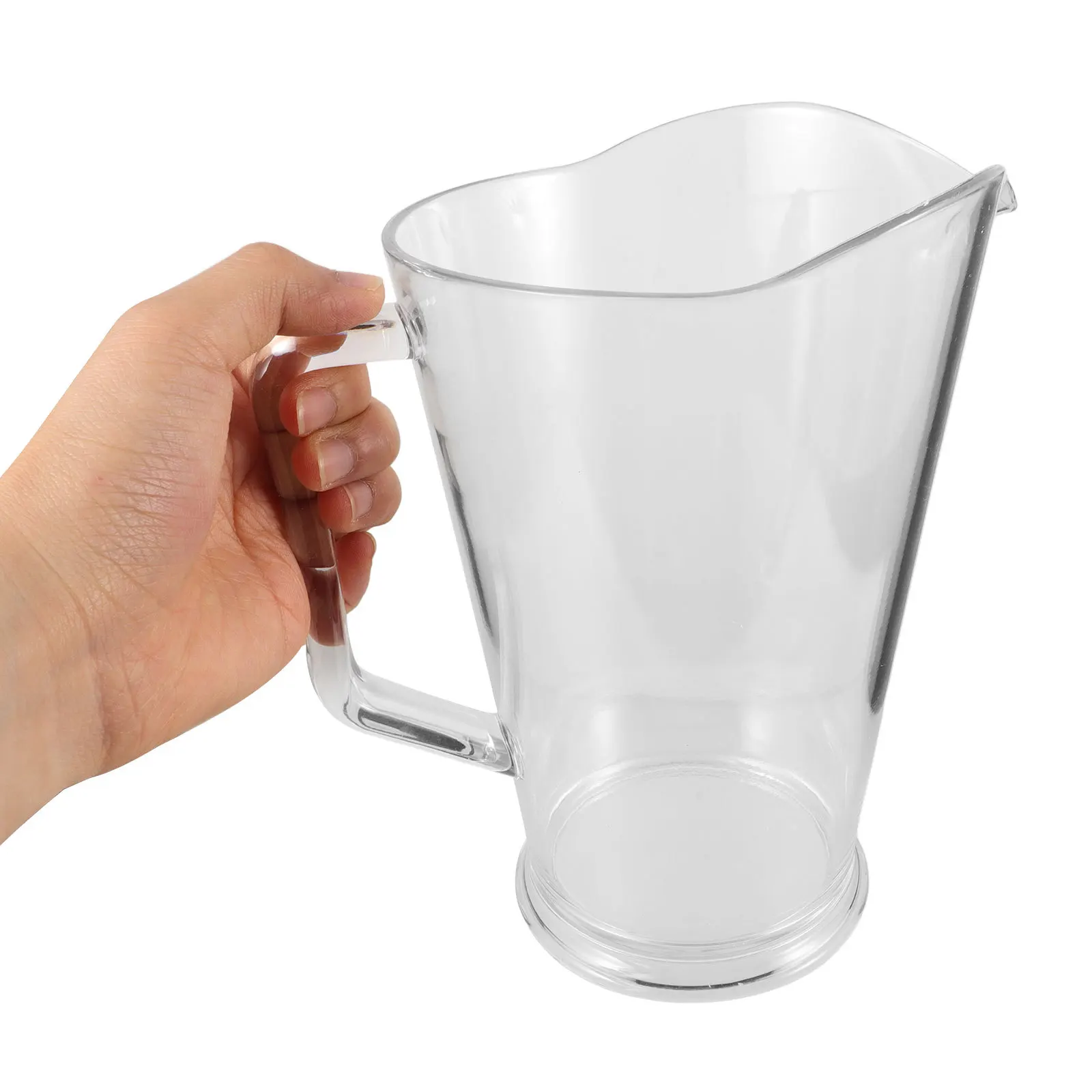 

1300Ml Large Capacity Plastic Drink Pitcher Transparent Break Resistant Perfect for Parties Picnics Iced Tea Beer Water Serving