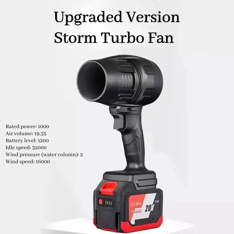 Mini Turbo Jet Fan Handheld Dryer Lithium Violence Blowing Leaves Blowing Water High-Power Hair Dryer Turbo Fan car wash Blower