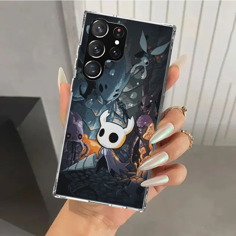 Hollow Knight Cartoon Phone Case for Samsung Galaxy S25 S24 S23 Ultra S22 S21 Plus S20 FE S10 + S10E S25U Soft Print Shell S24 S