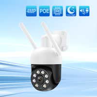 Techage 4MP PTZ WIFI IP Camera Wireless IP Camera Full Color Night Two Way Audio ONVIF Speed Outdoor Security Surveillance