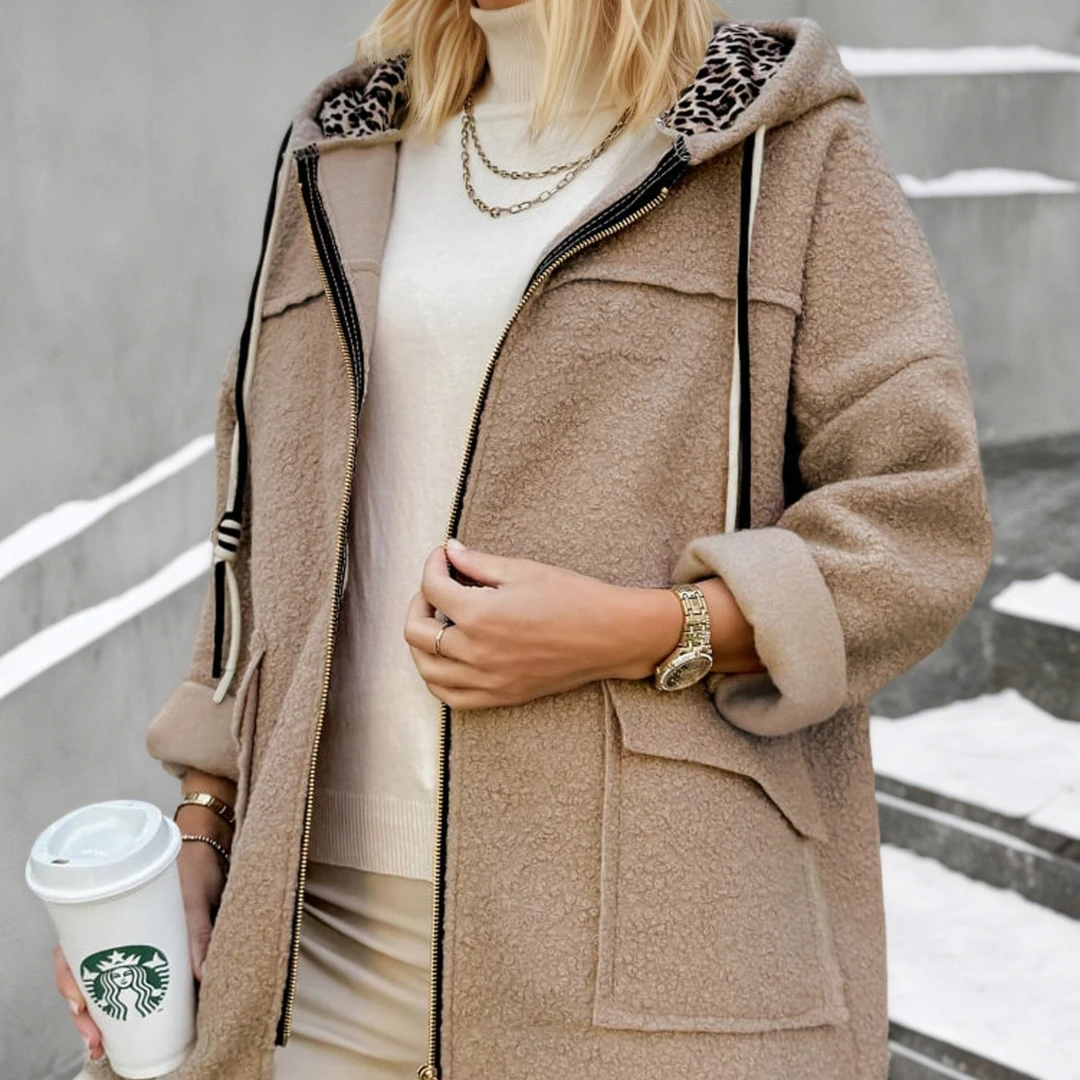 Kadınlar için Kışlık Kapüşonlu - Sherpa Coat Women incelemesi ve fiyatı