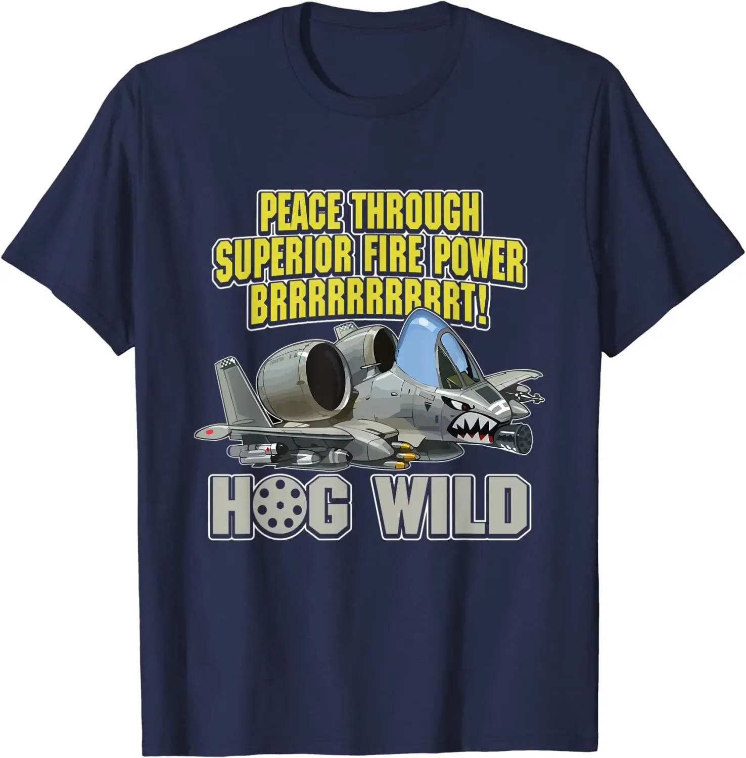 A-10 Thunderbolt II Warthog Pilot Military Jet Fighter Men T-Shirt Short Sleeve Casual Cotton O-Neck Summer Shirt