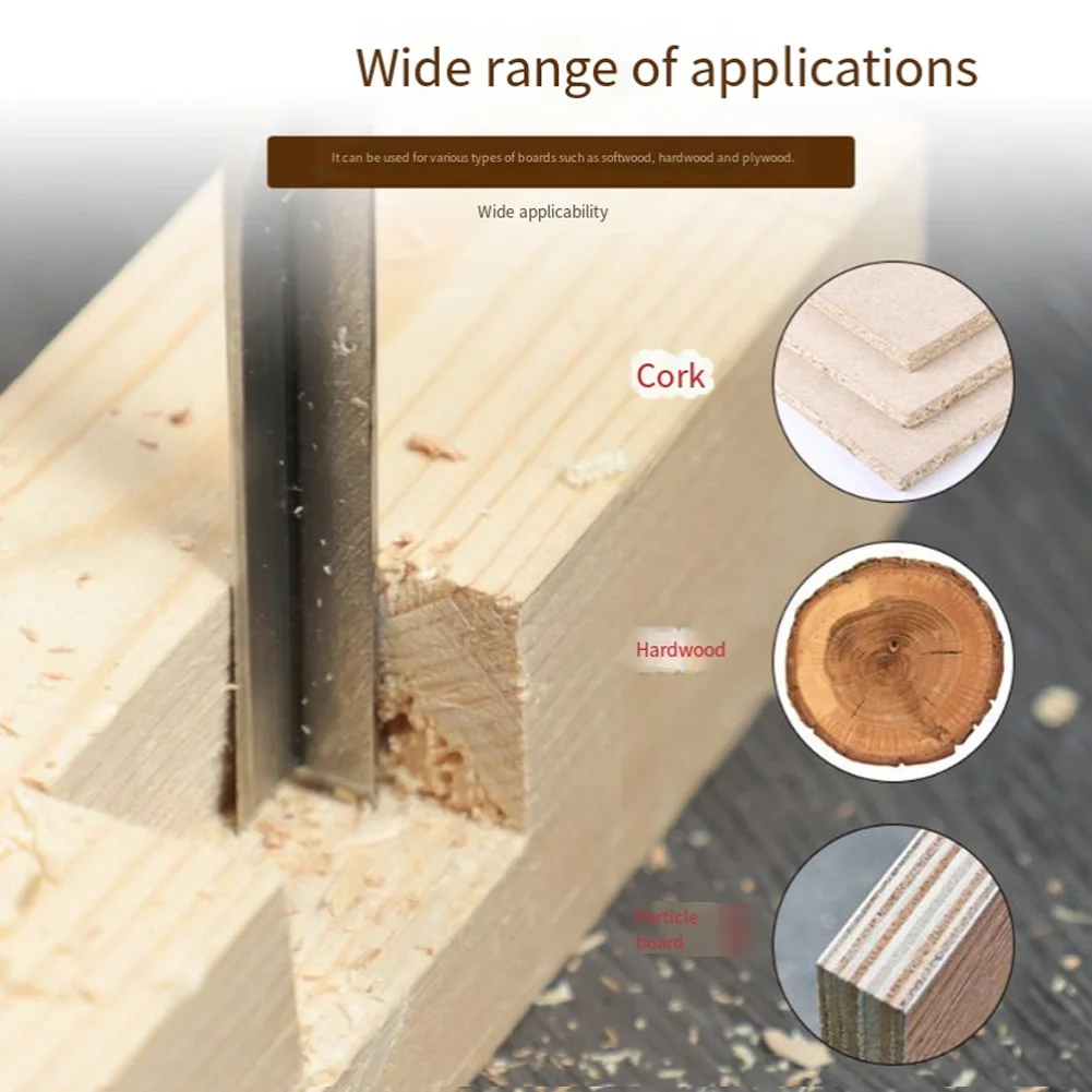 Comfortable Grip Chisels Carpenter Joinery Chisel 190*25mm Corner Chisel Heat-Treated Steel Mortise Joint Tool