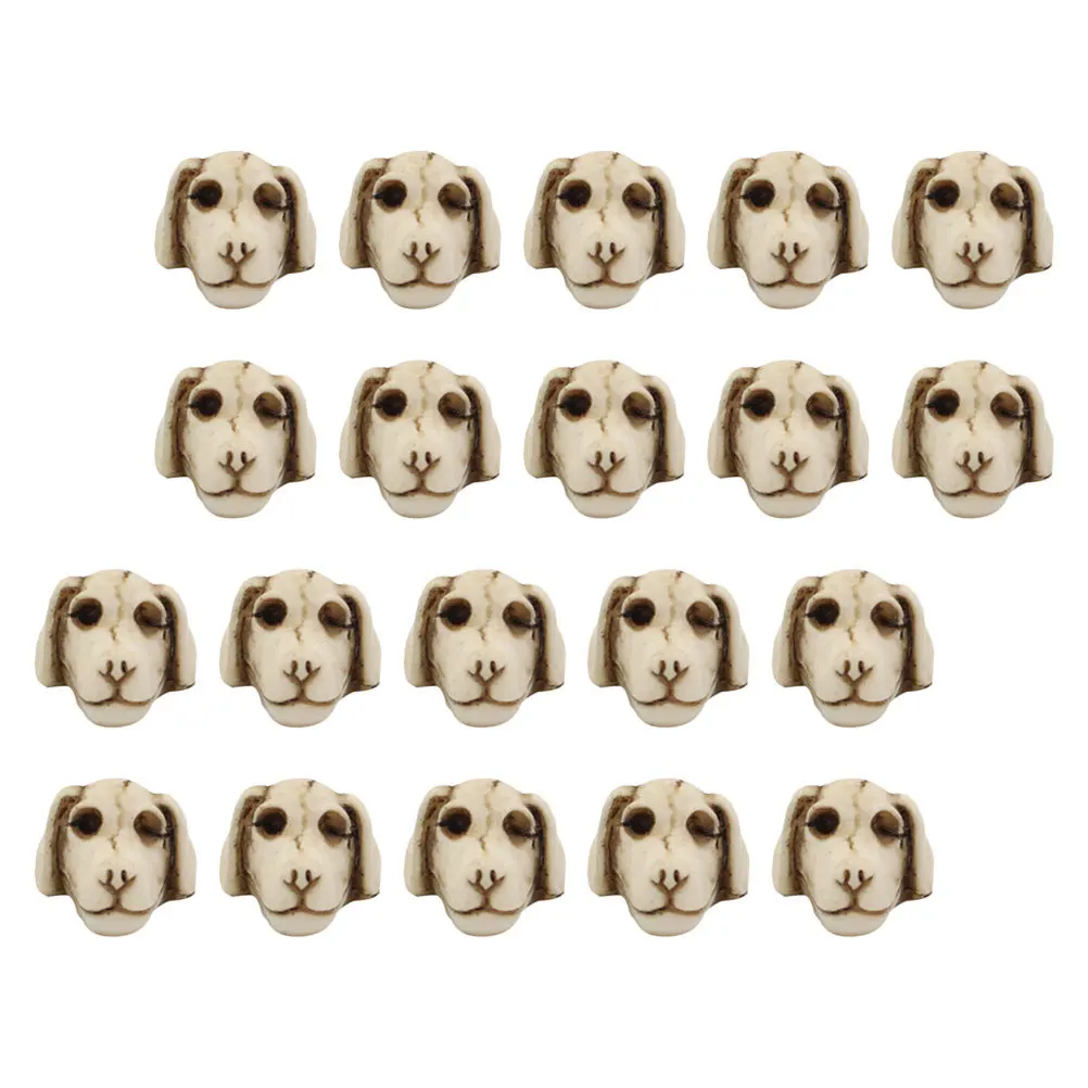 

20Pcs Mini Dog Skull Resin Yard Decor Unique Mini Skull Heads Animal Figurines Ornaments Miniature Dog Statue