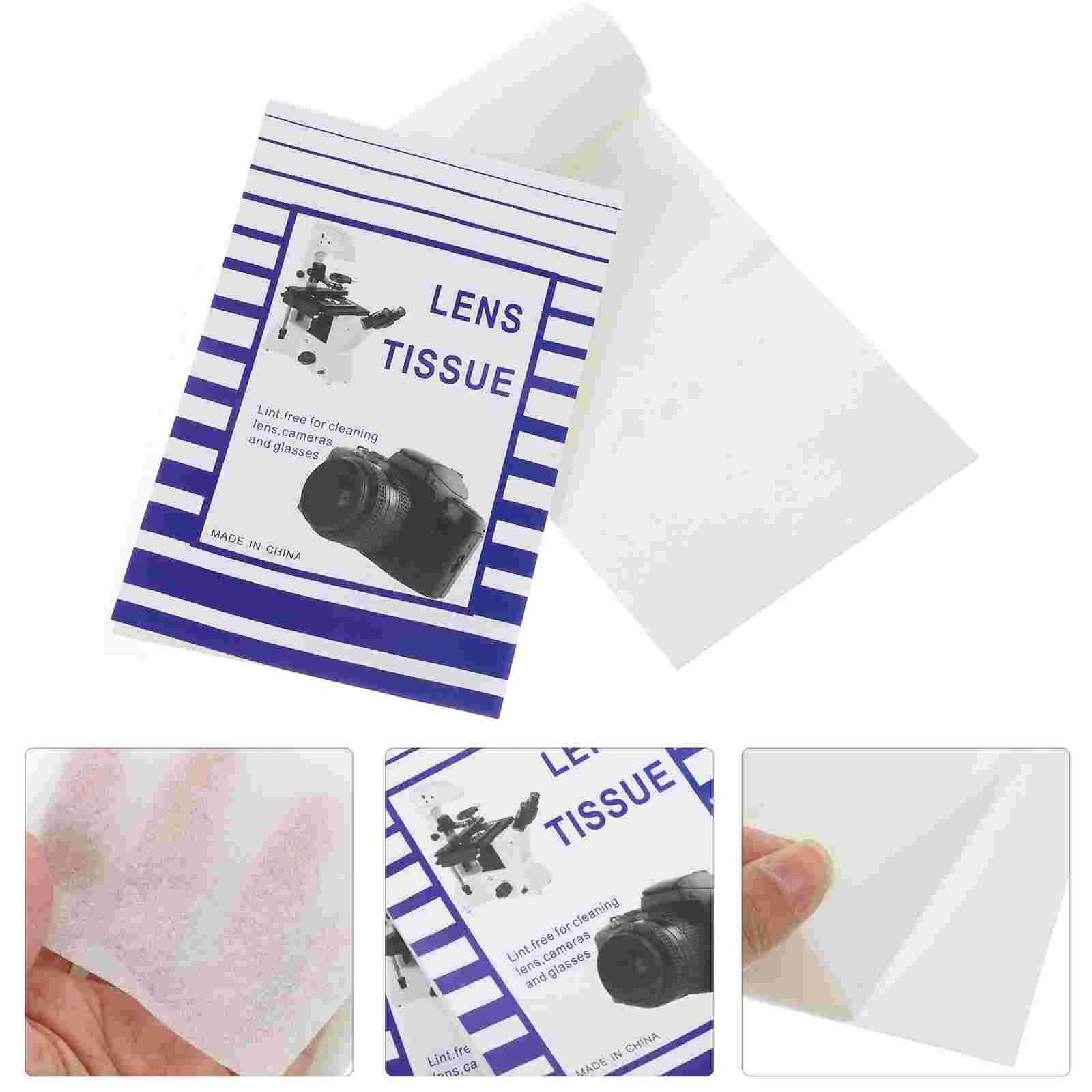 

100 PCS Lens Cleaning Wipes Cleaner Wet Screen Paper for Eyeglasses Mobile Cleanser