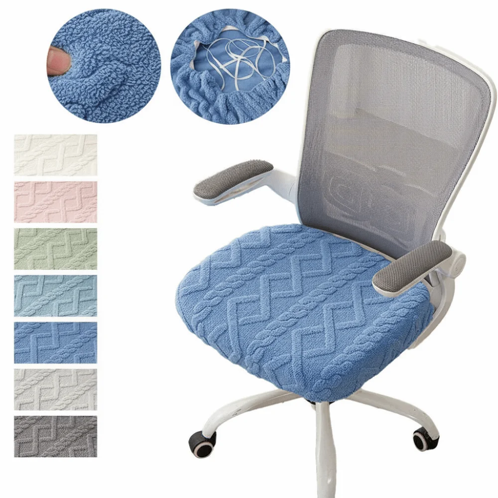 

Universal Office Chair Seat Covers Thickened Jacquard Computer Chair Cove Removable Washable Dining Chair Cover for All Seasons