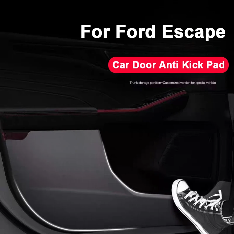 

Для Ford Escape 2020 2021-2025 автомобильный дверной противоударный коврик, кожаный защитный чехол, антигрязевая накладка, наклейка, аксессуары для декора интерьера