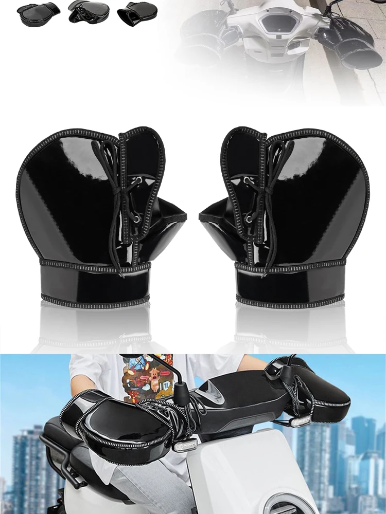 AliExpress Motorcycle Scooter Bicycle Windproof Rainproof Winter Keep Warm Hot Protect Handlebar Handle Large Guard Cover Gloves