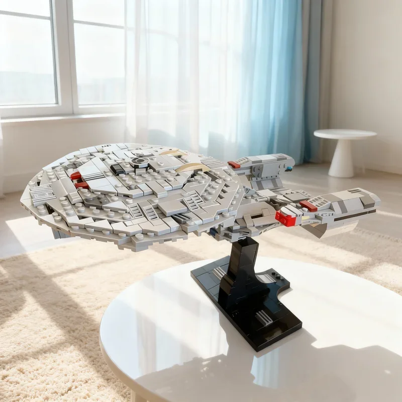 

777pcs MOC Icons USS Enterprise D NCC Midi Scale Model Building Blocks Architecture Festival Gifts Toys Creative Idea Education