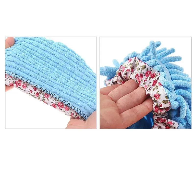 4pcs Dust Cleaner Grazing Slippers House Bathroom Floor Cleaning Mop Cleaner Slipper Lazy Shoes Cover Microfiber Duster Cloth