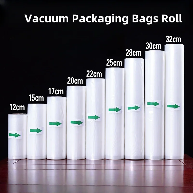 5 m/Rolle Vakuumverpackungsbeutel, Rolle, Vakuumierbeutel für Lebensmittel, vakuumverpackte Beutelrolle, Vakuum-Aufbewahrungsbeutel, Vakuumbeutelrollen